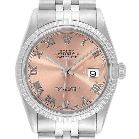 Rolex Datejust 36 Salmon Tapestry Dial 